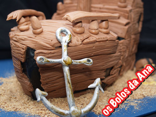 Bolo Barco Antigo Naufragado - Old Shipwreck Cake