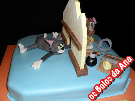 Os Bolos da Ana Bolo de Aniversário Tom and Jerry